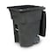 Toter Toter 96 Gal. Trash Can Blackstone with Quiet Wheels and Lid ANA96 - alternate 3